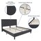 Flash Furniture King Size Dk Gray Fabric Platform Bed w/ Mattress SL-BM10-32-GG - alternate 9